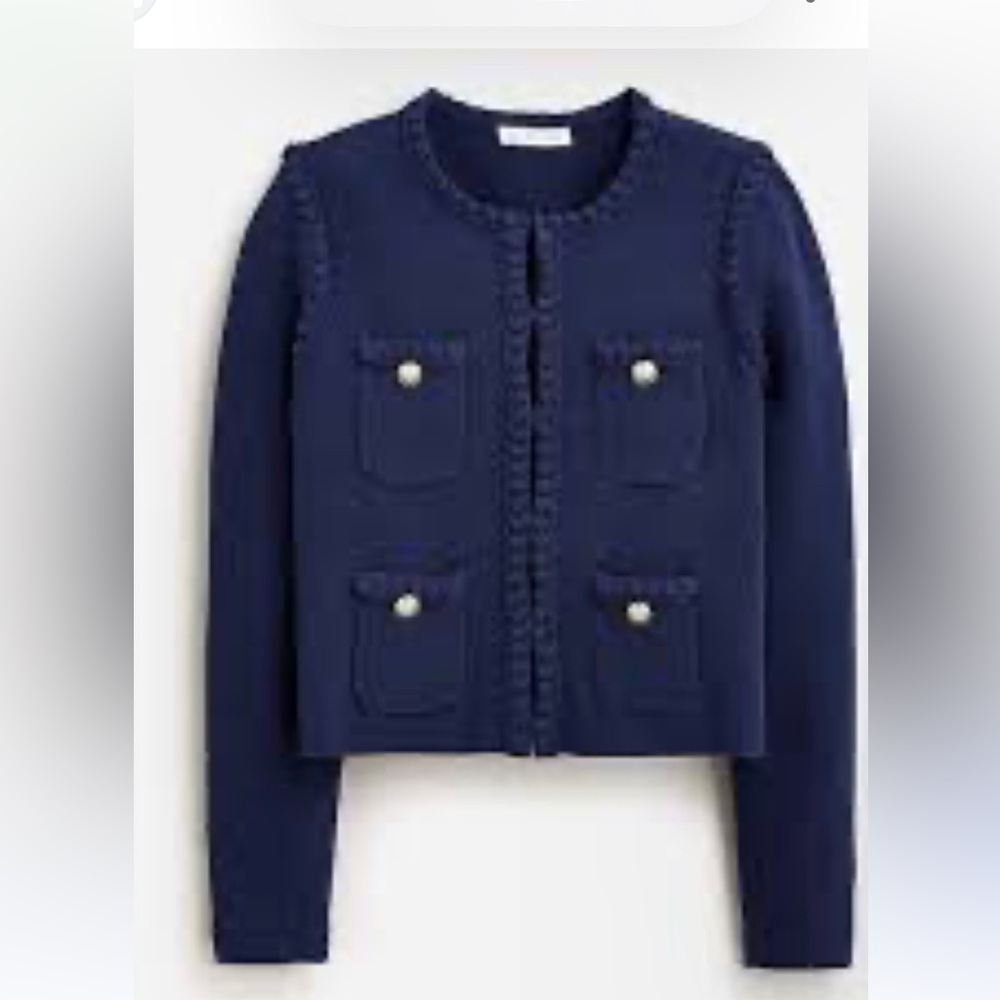 J. Crew Odette Navy Sweater